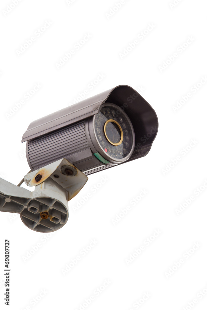 Security Camera CCTV With Isolated white background Security Camera CCTV With Isolated white background