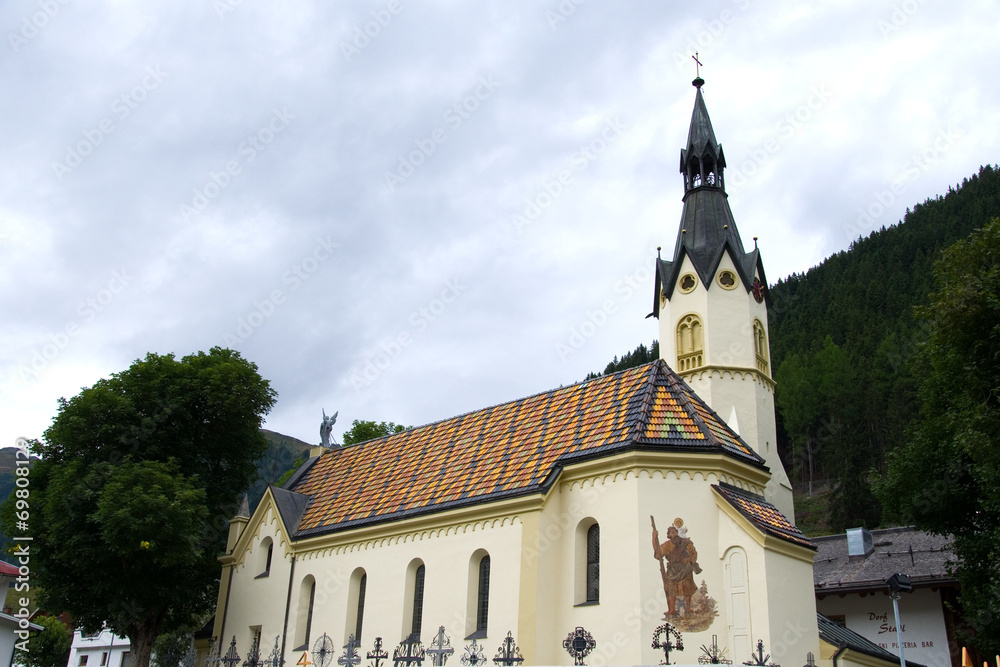 Kirche hl. Sebastian in Mathon bei Ischgl - Alpen