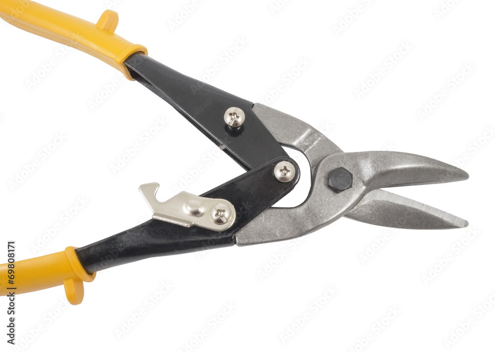 Big shears with yellow handles Big shears with yellow handles