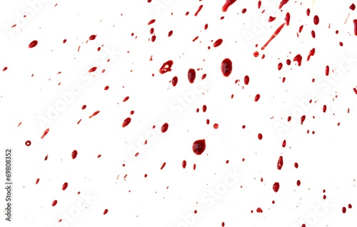 фотографія Blood drip on white