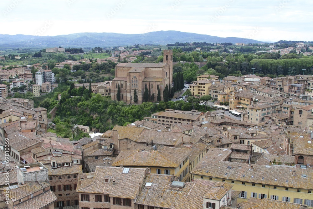 Panoramic view from Siena