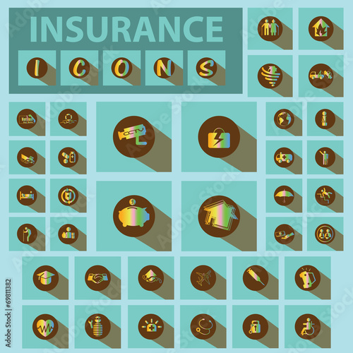 Insurance icon Iridescent tones