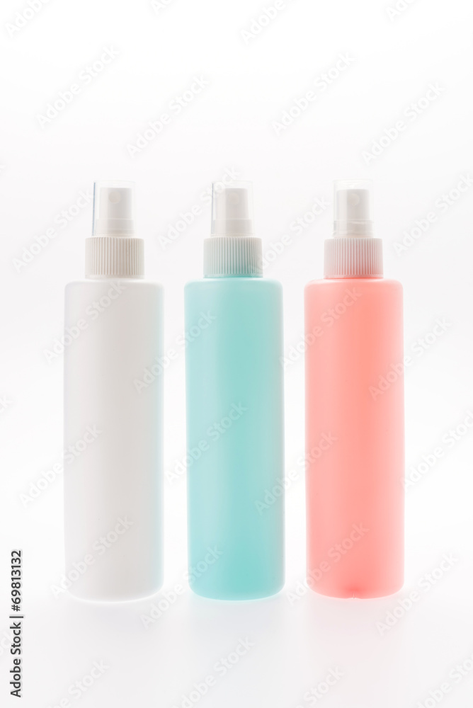 Cosmetic bottle isolated on white Cosmetic bottle isolated on white