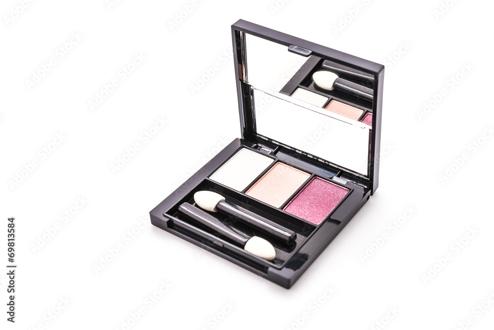 Eye shadow cosmetic isolated on white background Eye shadow cosmetic isolated on white background