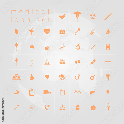 Wallpaper Mural Medical icon set Torontodigital.ca
