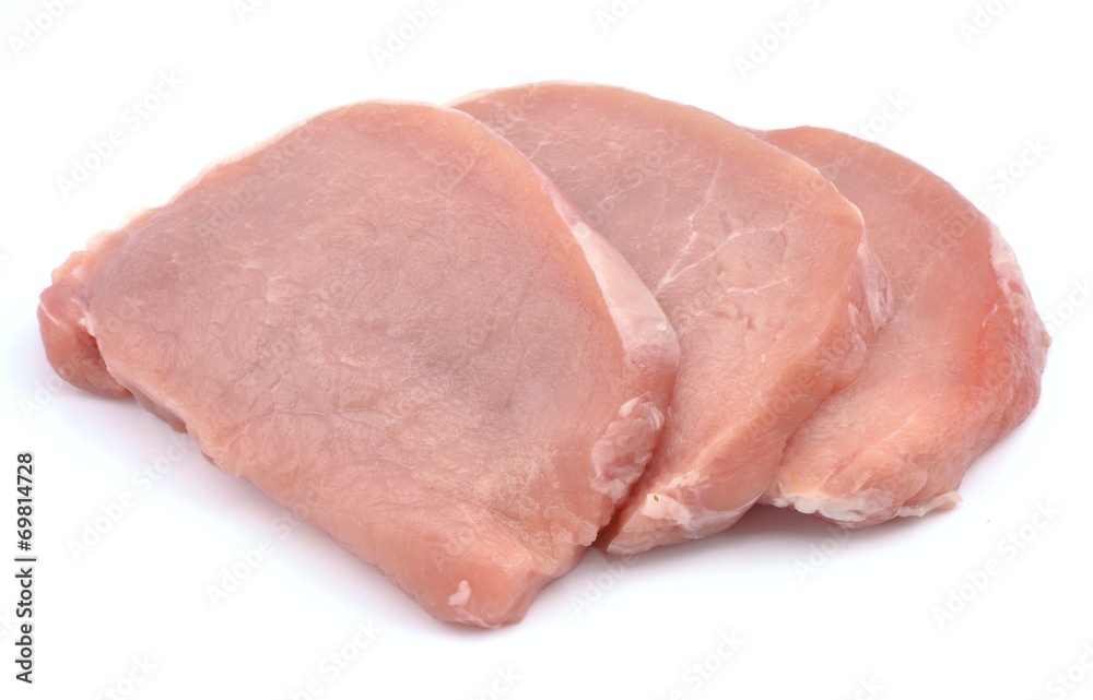 Pork loin sliced Pork loin sliced
