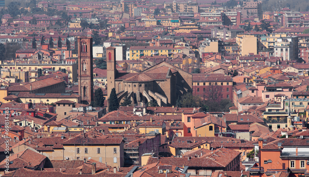 Bologna - Outlook to st. Francis of Assisi church