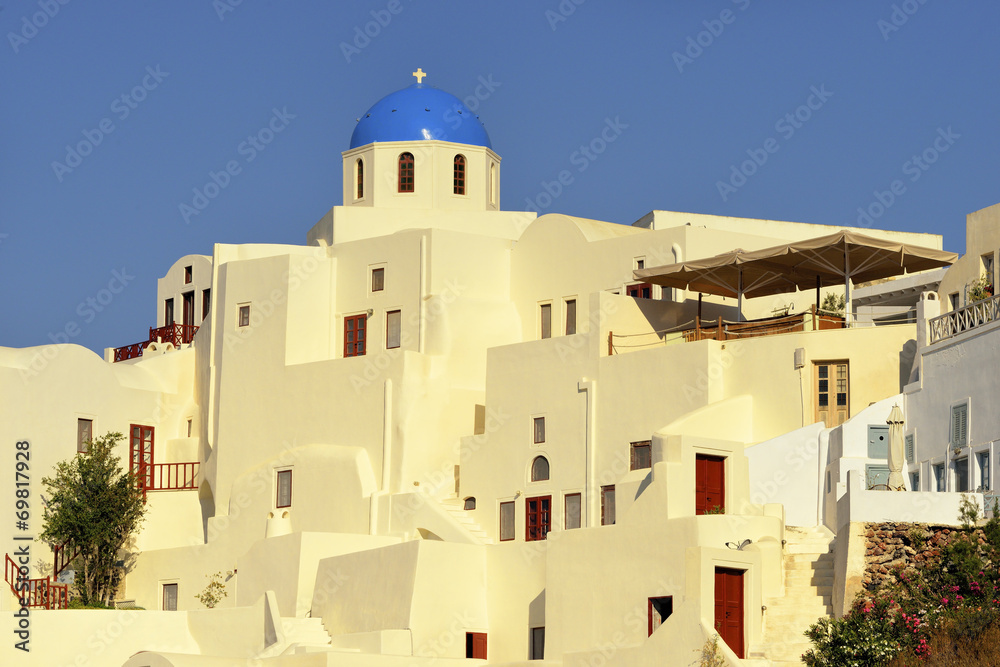 Santorini, Grecja, Oia, architektura