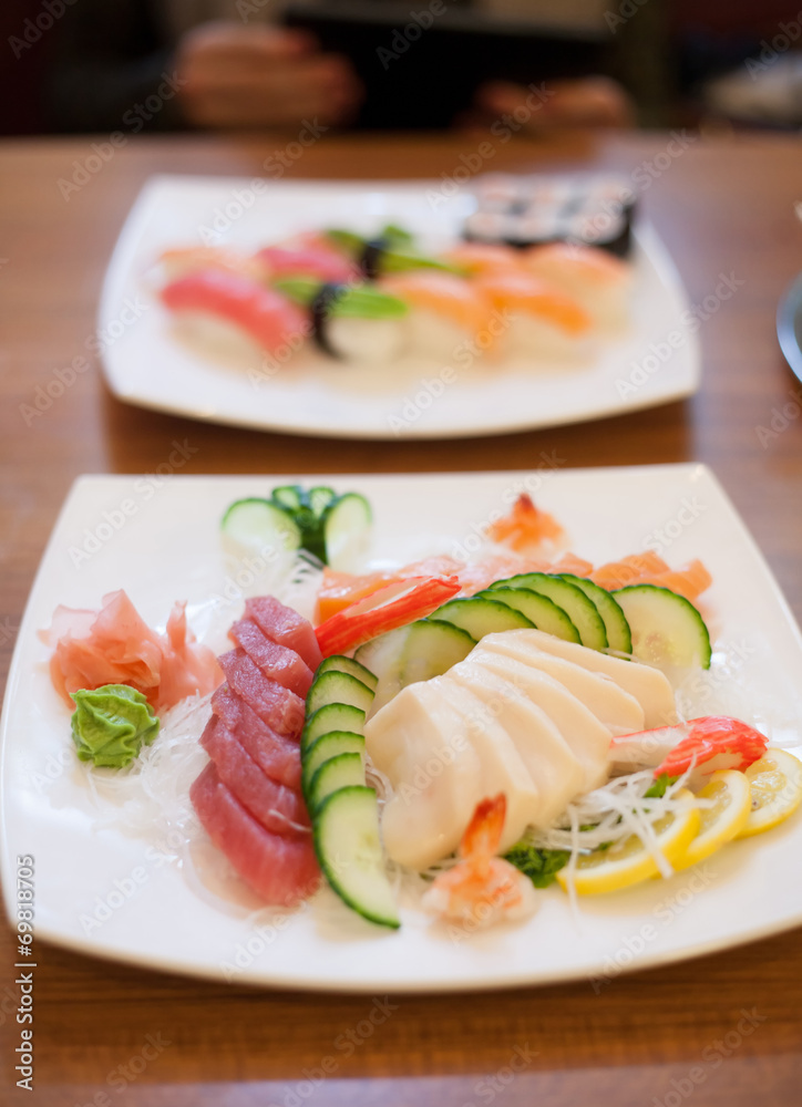 sashimi plate sashimi plate