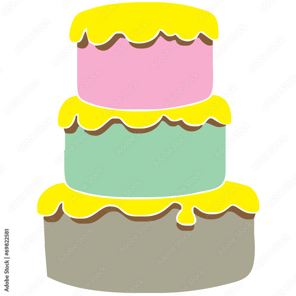 Bolo de 3 andares