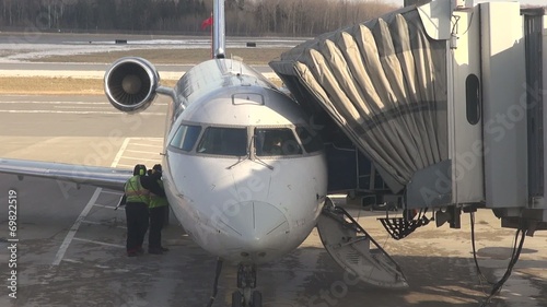 Plane at Airport Terminal, Gate, Airplane photo