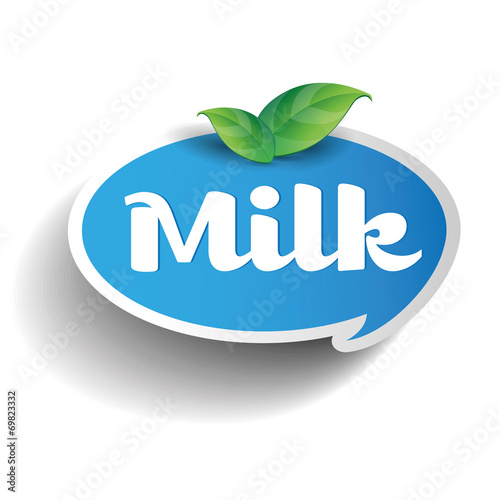 Milk label tag