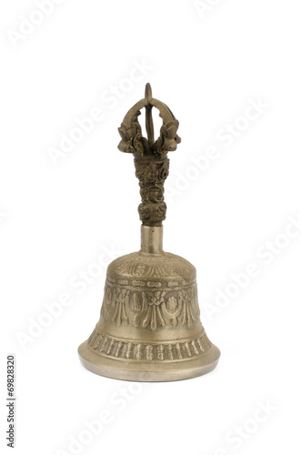 Ancient brass hand bell