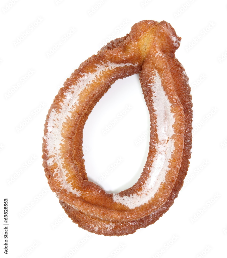 doughnuts with icing sugar on a white background doughnuts with icing sugar on a white background