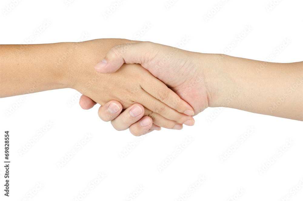 Shaking hands