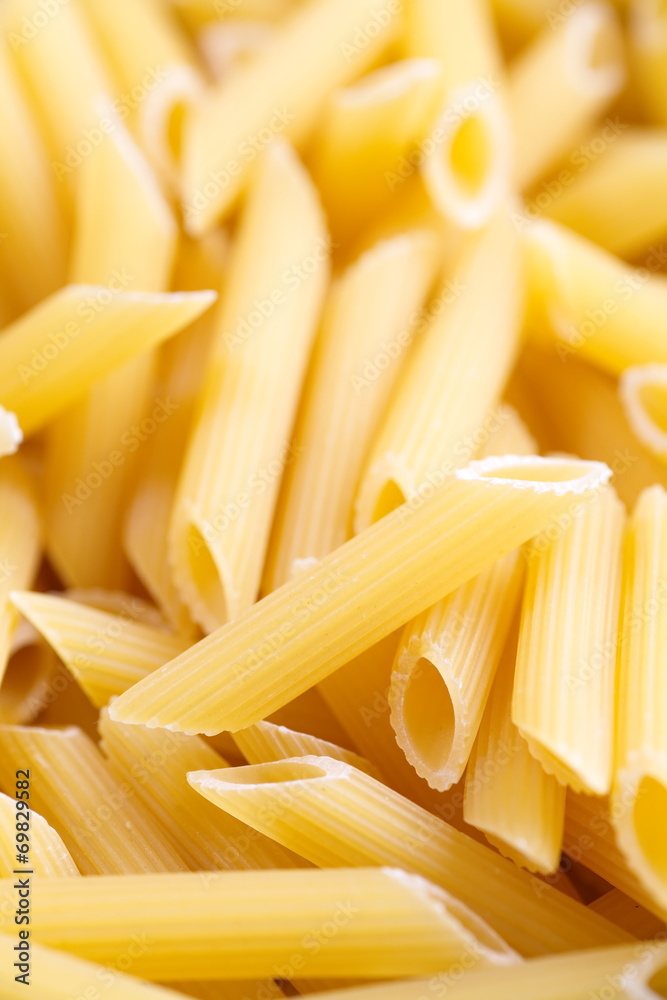 Close - up Italian Macaroni Pasta raw food Close - up Italian Macaroni Pasta raw food