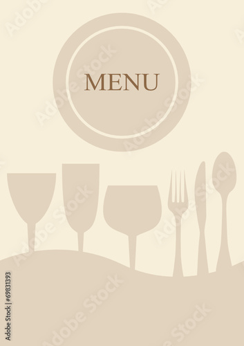 Menu posate e bicchieri
