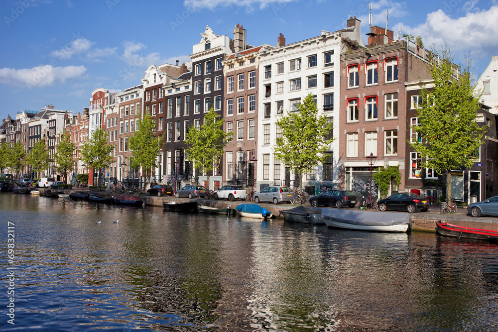 Singel Canal Houses in Amsterdam