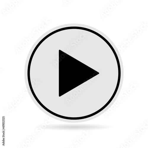 Free Download Play icon in circle - GFXLoad