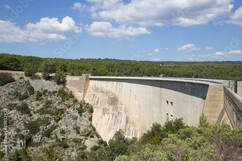 Dam wall in Bimont park, Provence, France © emmanuelcaro3