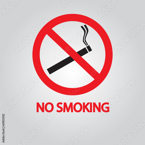 No smoking sign. vector EPS 10