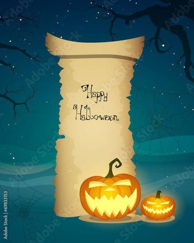 Vector Illustration of a Halloween Design