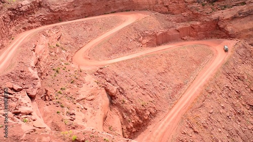 Mineral Bottom Road Switchbacks Utah photo