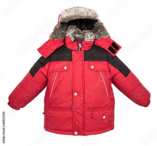 Warm jacket isolated photo