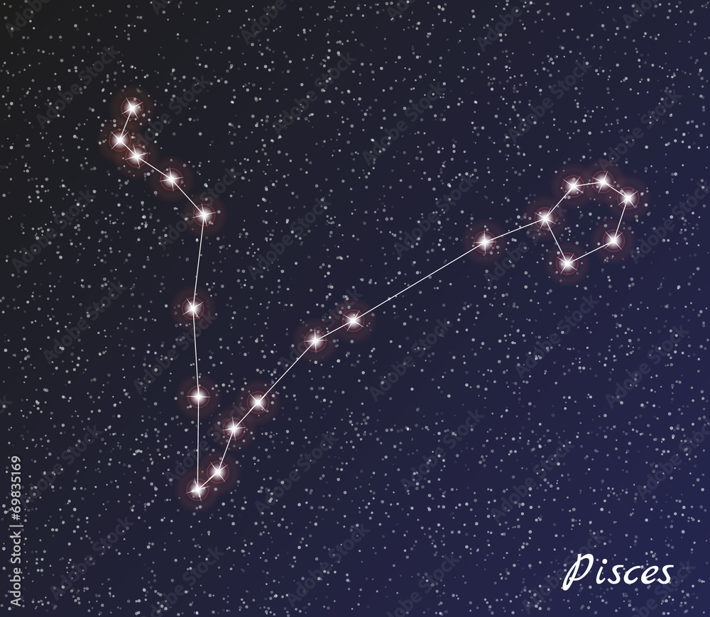 Fototapeta premium constellation pisces