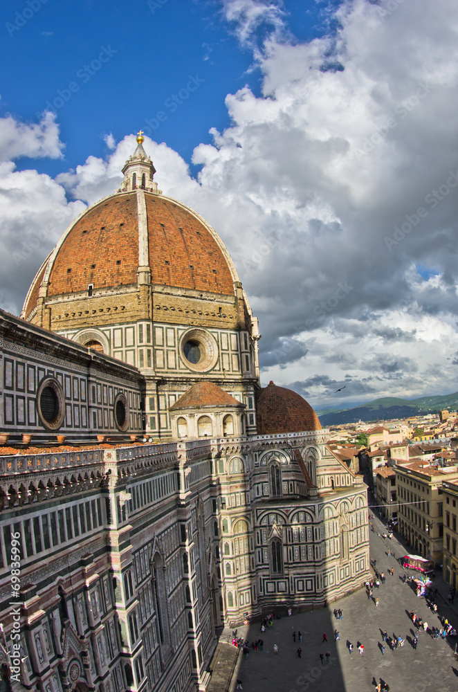 Dome of Santa Maria cathedral in Florence, Tuscany