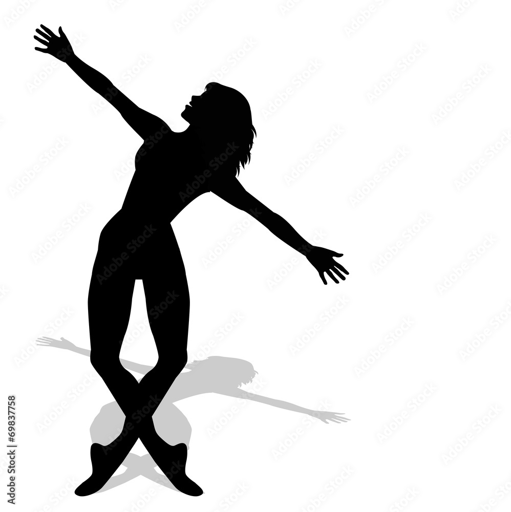 silhouette di ballerina silhouette di ballerina