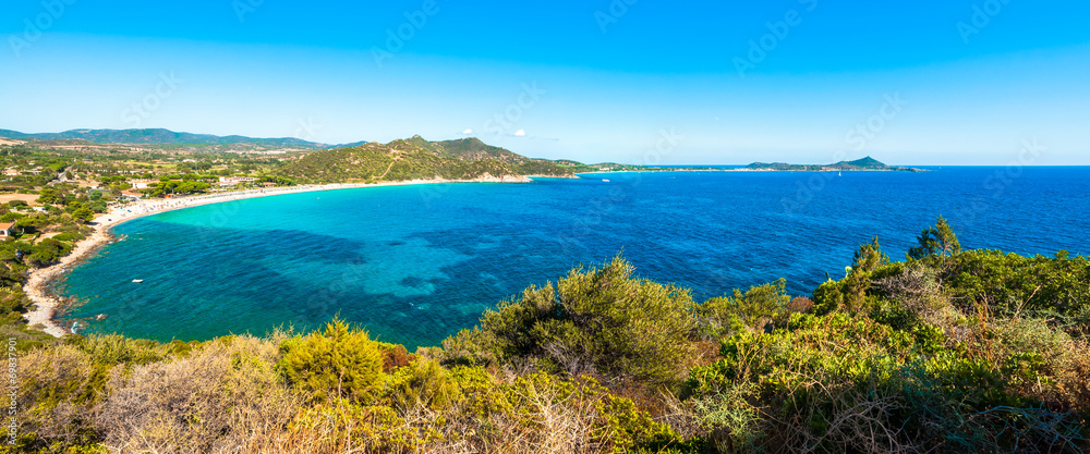 Landscape of coast of Sardinia - Villasimius
