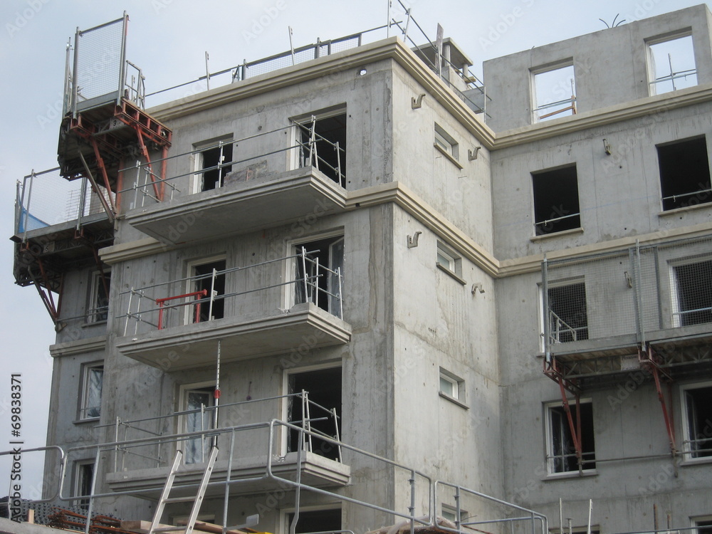 Construction d'un immeuble d'habitations