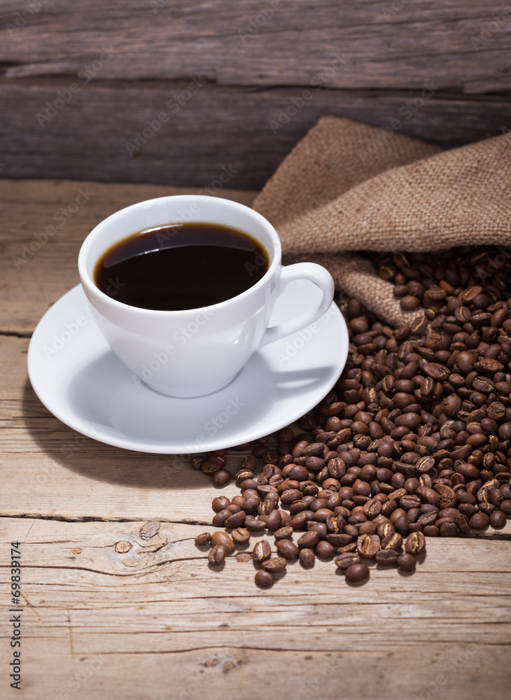 Fototapeta premium warm cup of coffee