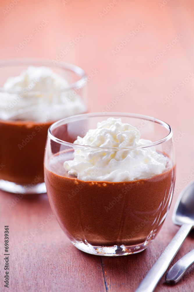 Cups Of Chocolate Mousse