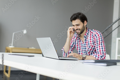 Young man in the office