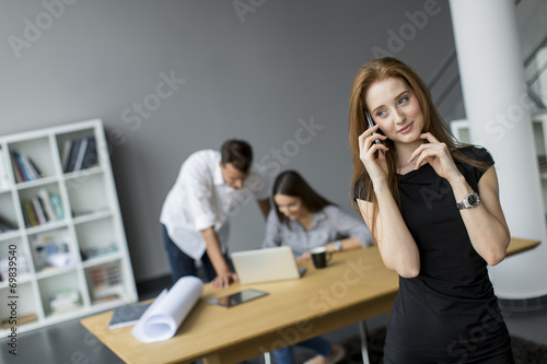 Young woman in the office