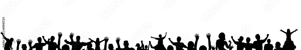 Fototapeta premium jb14 dancing people - rock concert black-white - 6to1 - g1627