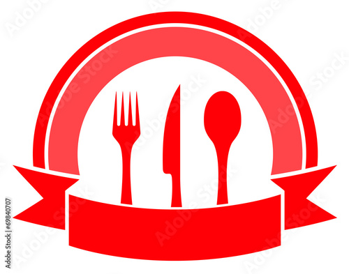 food icon on white background
