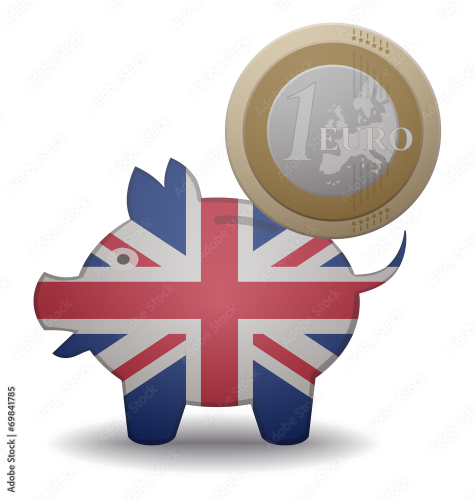 Obraz premium uk euro