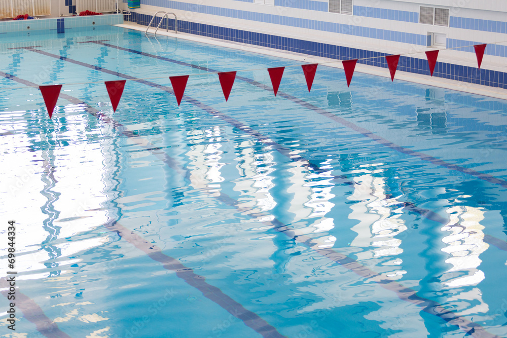 Obraz premium Indoor pool competition