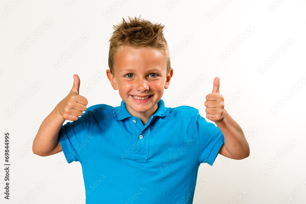 Boy with thumbs up Boy with thumbs up