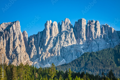 Obraz na płótnie Peak of latemar in South Tyrol,Dolomite, Italy w salonie
