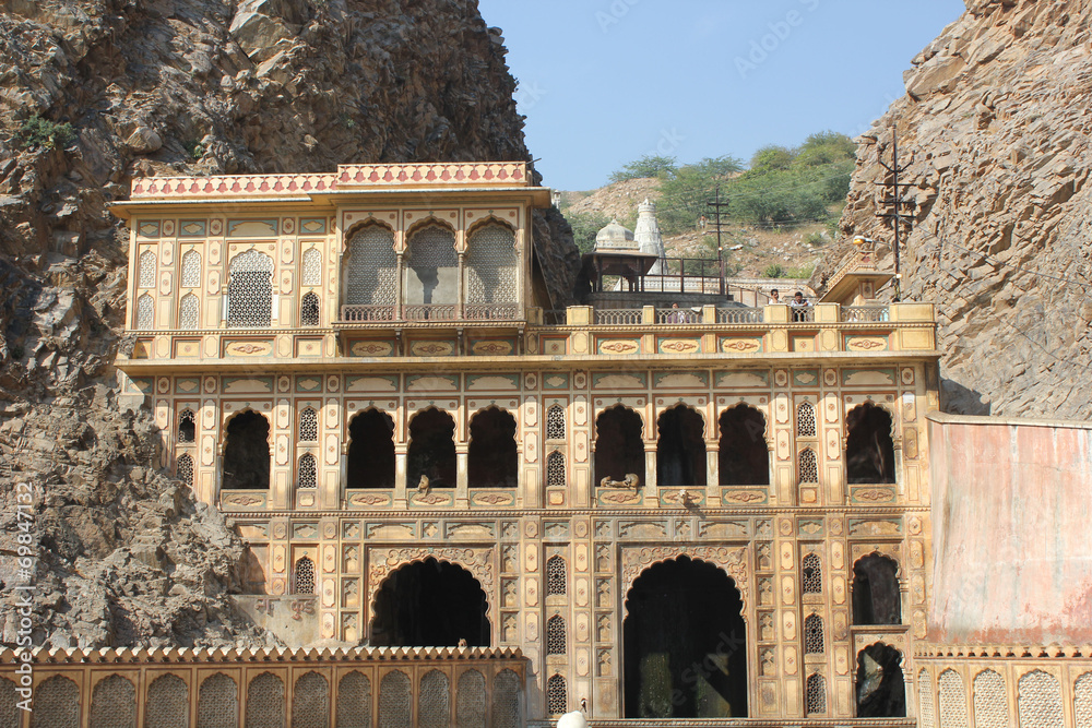 Fototapeta premium Galta Temple (or the Monkeys temple)