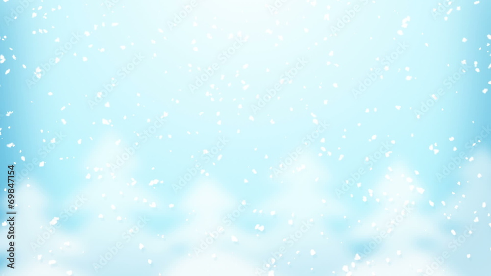 snowfall and fir trees loop snowfall and fir trees loop