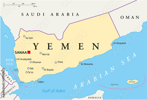 Yemen Political Map