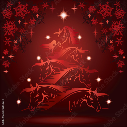 Horse lovers christmas tree 4