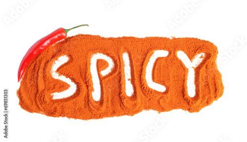Inscription Spicy made of c...