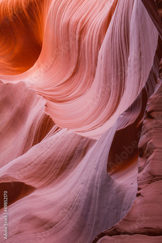 Red waves in a slot canyon