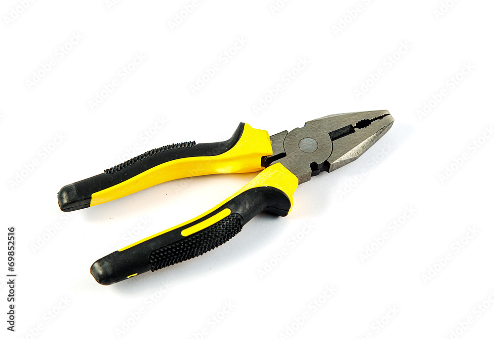 universal pliers On a white background universal pliers On a white background